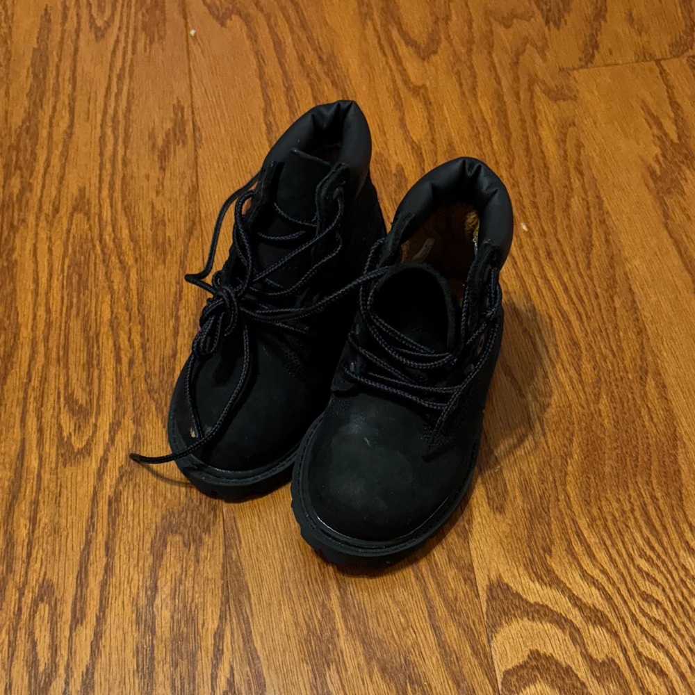 Timberland Kids Black Boots
